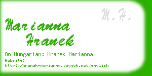 marianna hranek business card